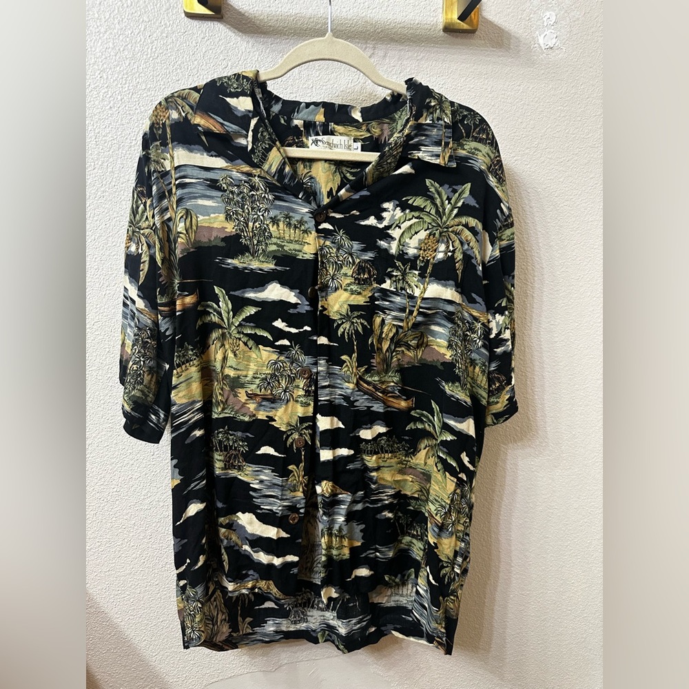Classic Hawaiian shirt Sandwich Isle company-Made in Hawaii size Large